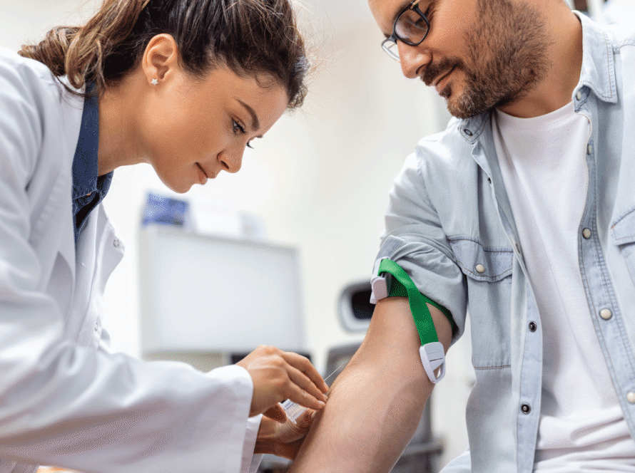 Facial Body Sculpting Blood tests to test for male and female issues